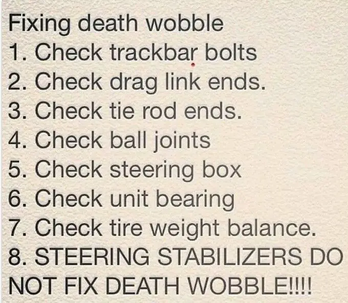 What Causes Jeep Death Wobble